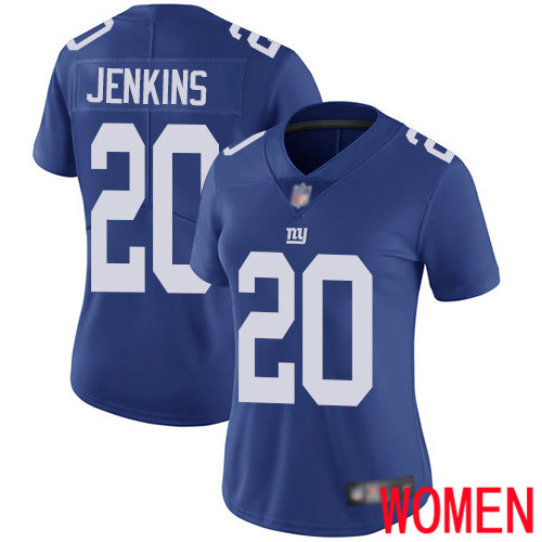 Women New York Giants #20 Janoris Jenkins Royal Blue Team Color Vapor Untouchable Limited Player Football NFL Jersey